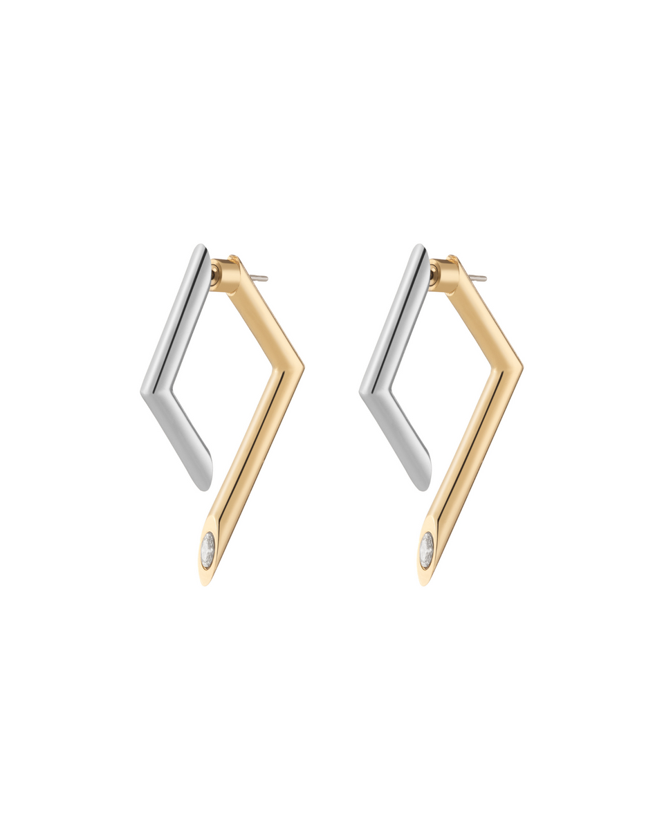 Mini Pave Gold Yana Earrings – DEMARSON New York