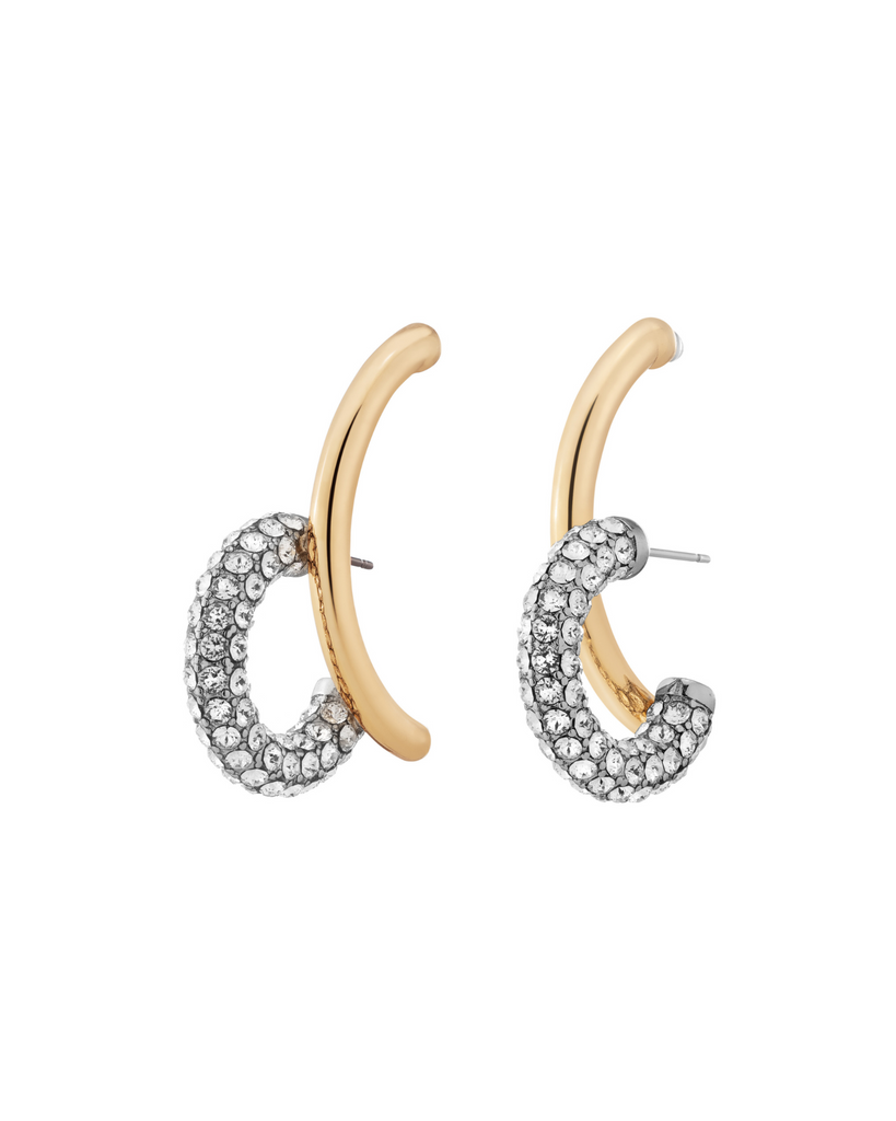 Mini Pave Gold Yana Earrings – DEMARSON New York