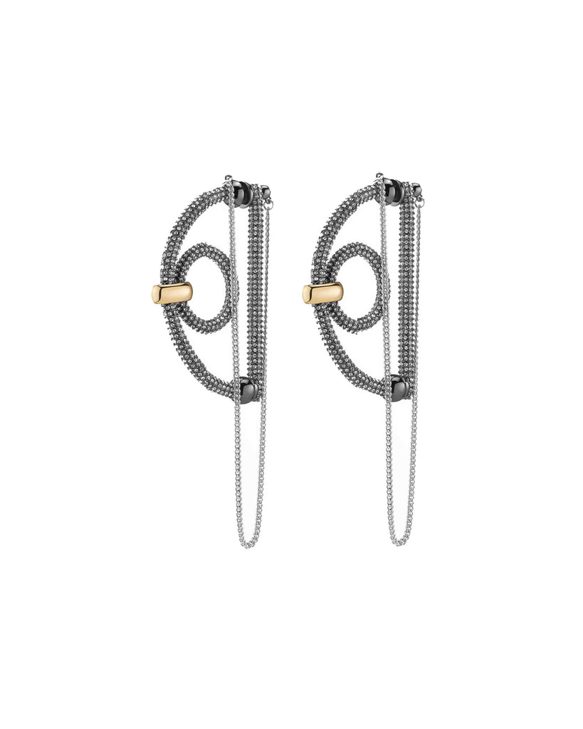 Mini Pave Gold Yana Earrings – DEMARSON New York